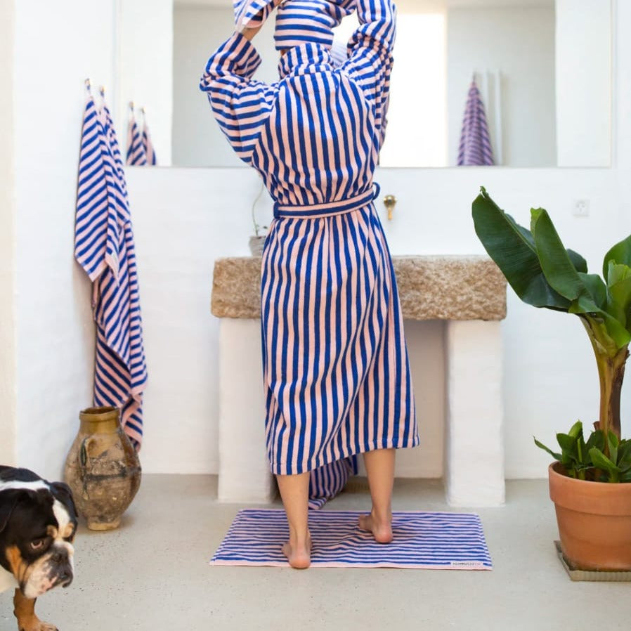 שטיח לאמבטיה  NARAM - ורוד & כחול