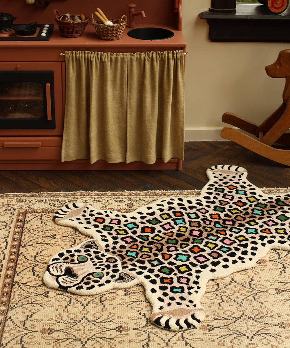 שטיח - נמר צבעוני גדול