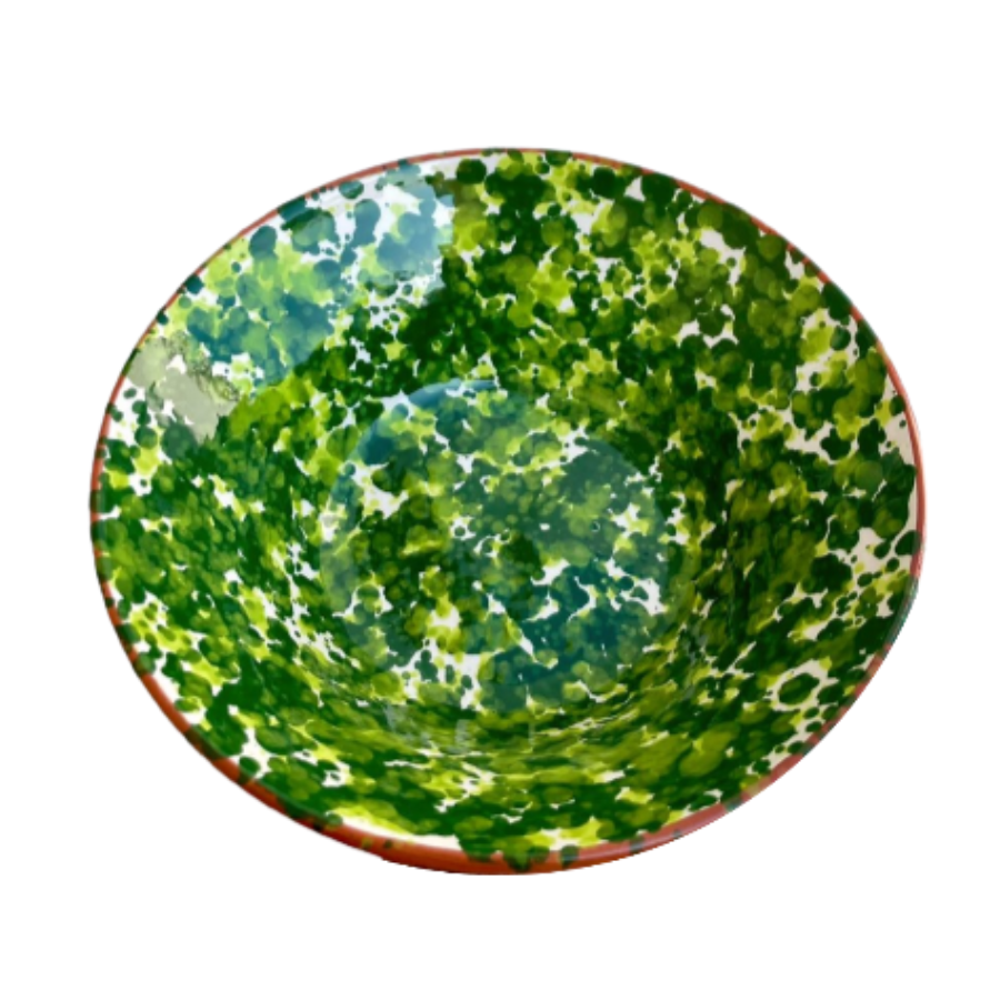 קערת קרמיקה - כרום ירוק